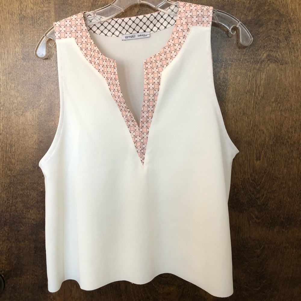 Zara W/B Collection Sleeveless Blouse